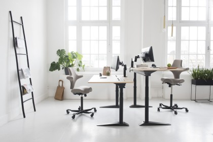 The perfect office environment starts with a desk and chair